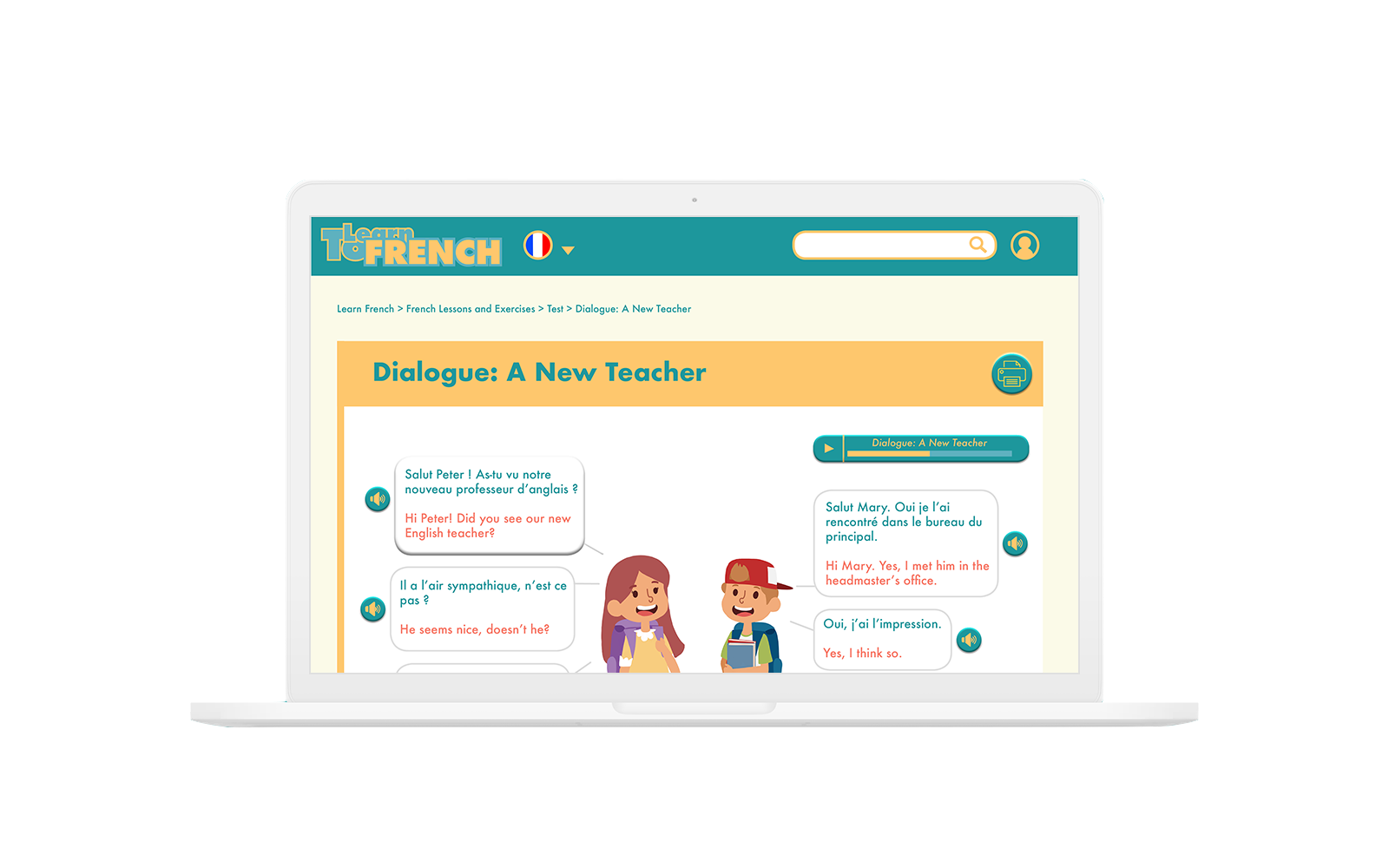 ToLearnFrench Project